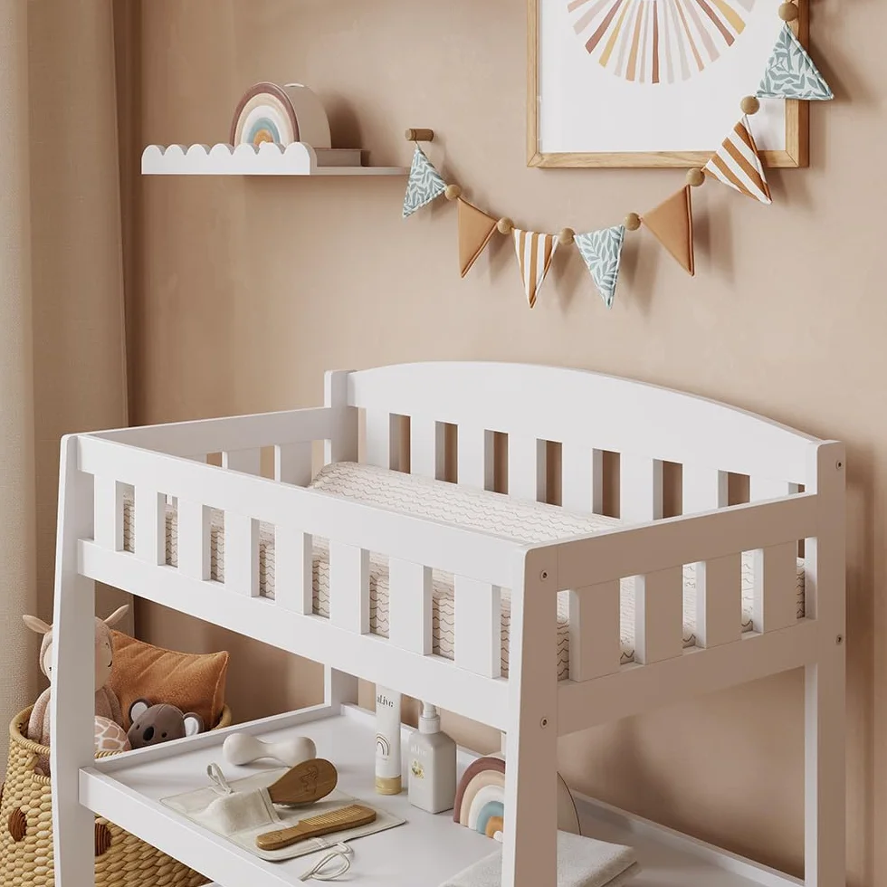 Vicco Cambiador Nesty, Blanco, 89 x 99.5 cm, Apto como Accesorio para cómodas estándar