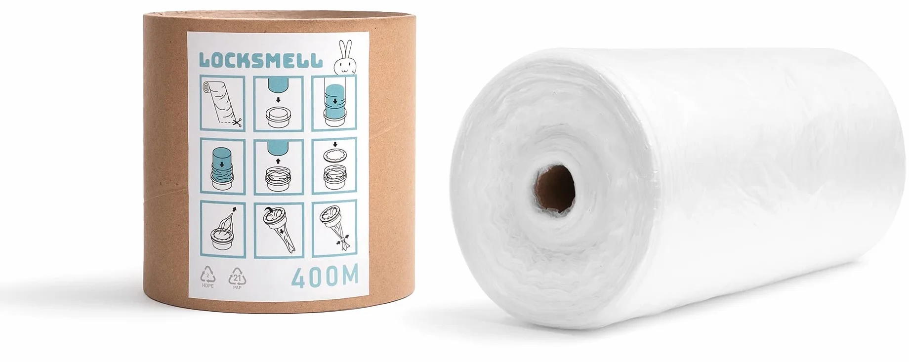 Recarga (400m) Compatible Con Los Cartuchos Tommee Tippee Sangenic y Otros Cartuchos De Papelera Para Pañales | Equivalente a 32 Recargas Sangenicas + TUBO DE RECAMBIO