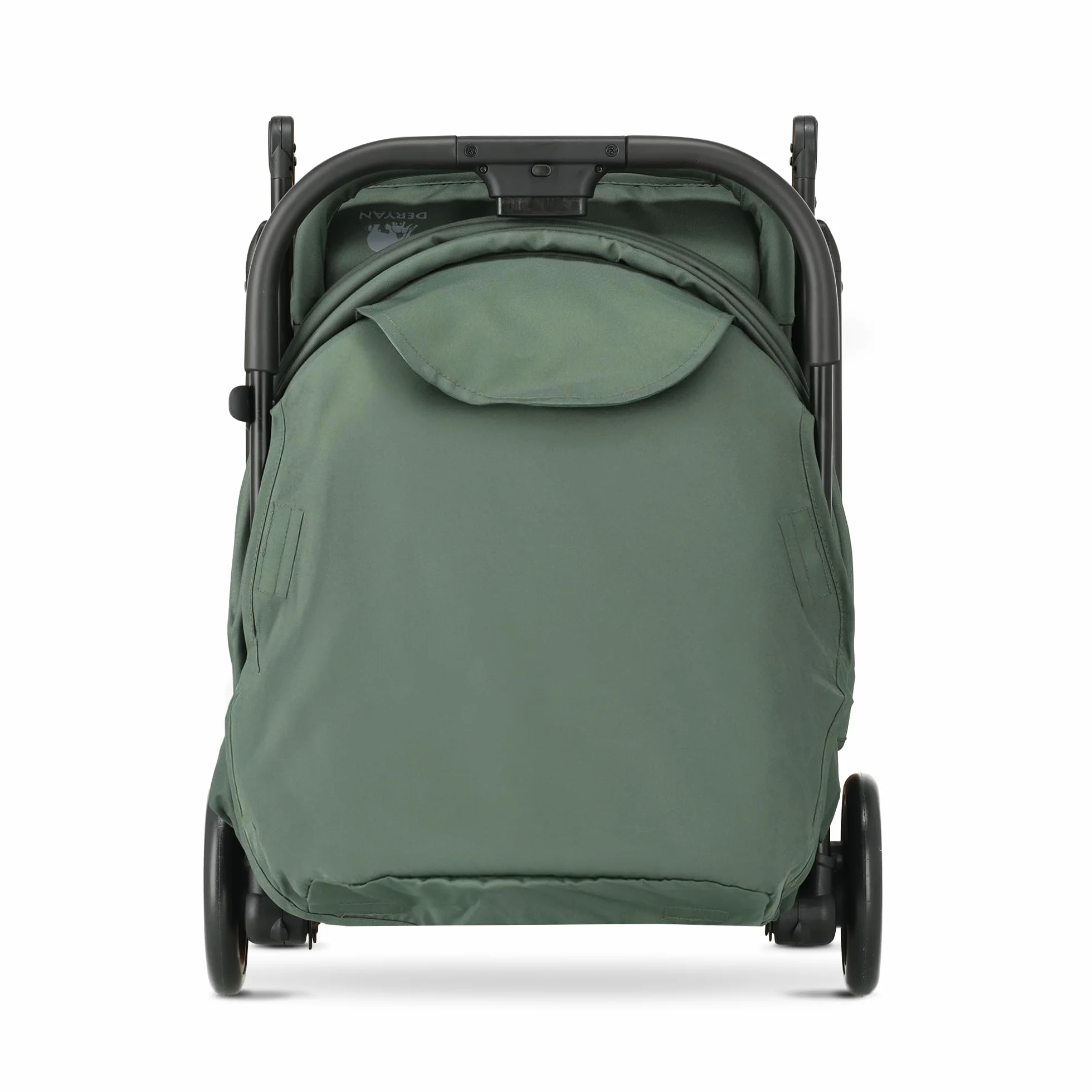 Deryan Easy Silla de Paseo Ligera, 0-4 años, 0-22 kg, Correa de Transporte, Silla Paseo Compacta, 3 Reclinaciones, Reclinación Total, Plegado Automático, Bandolera - Verde