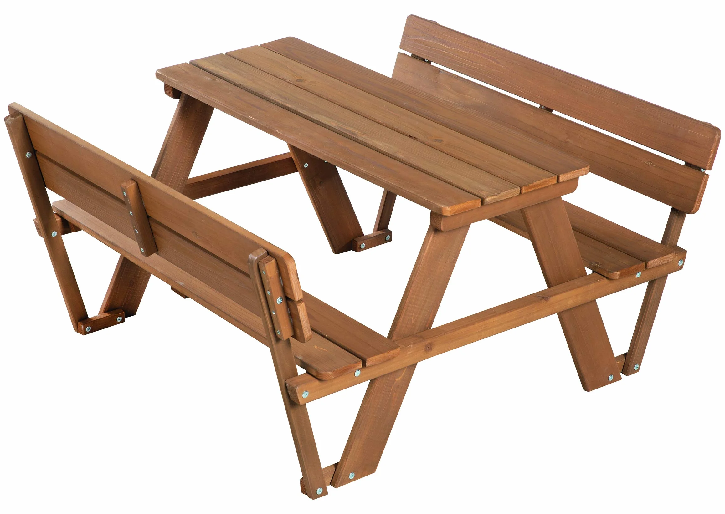 roba Mesa de Picnic para Niños Outdoor Madera Maciza 4 Plazas Teck