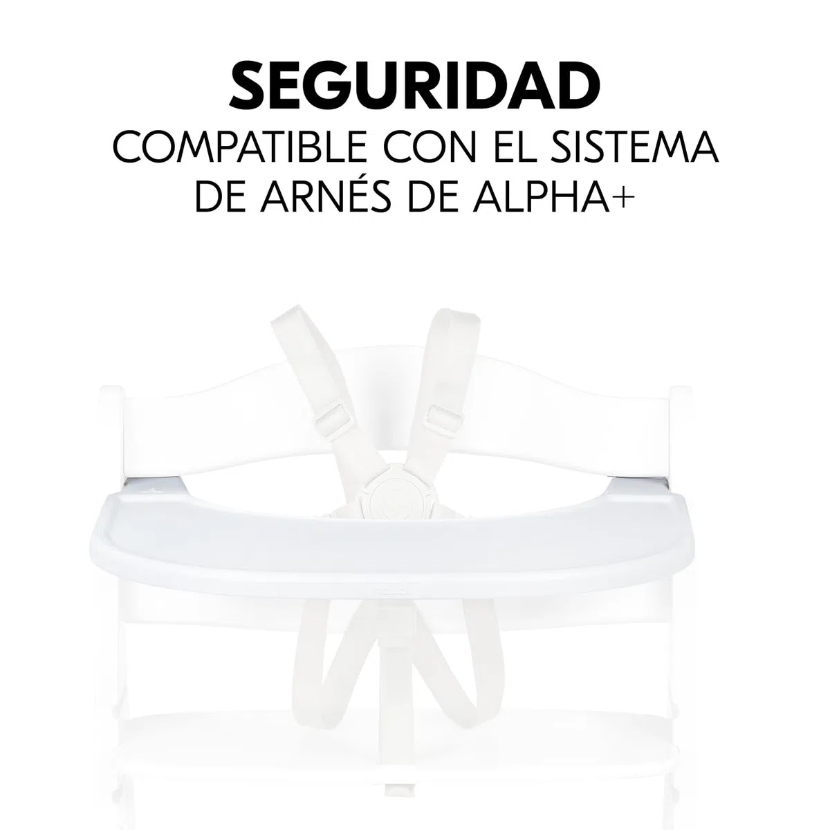 hauck Click Tray Bandeja para Trona Bebé Evolutiva Alpha Plus | Accesorio de Plástico Reciclado GRS para Tronas hauck - Instalación con un Clic sin Herramientas- Limpieza Fácil