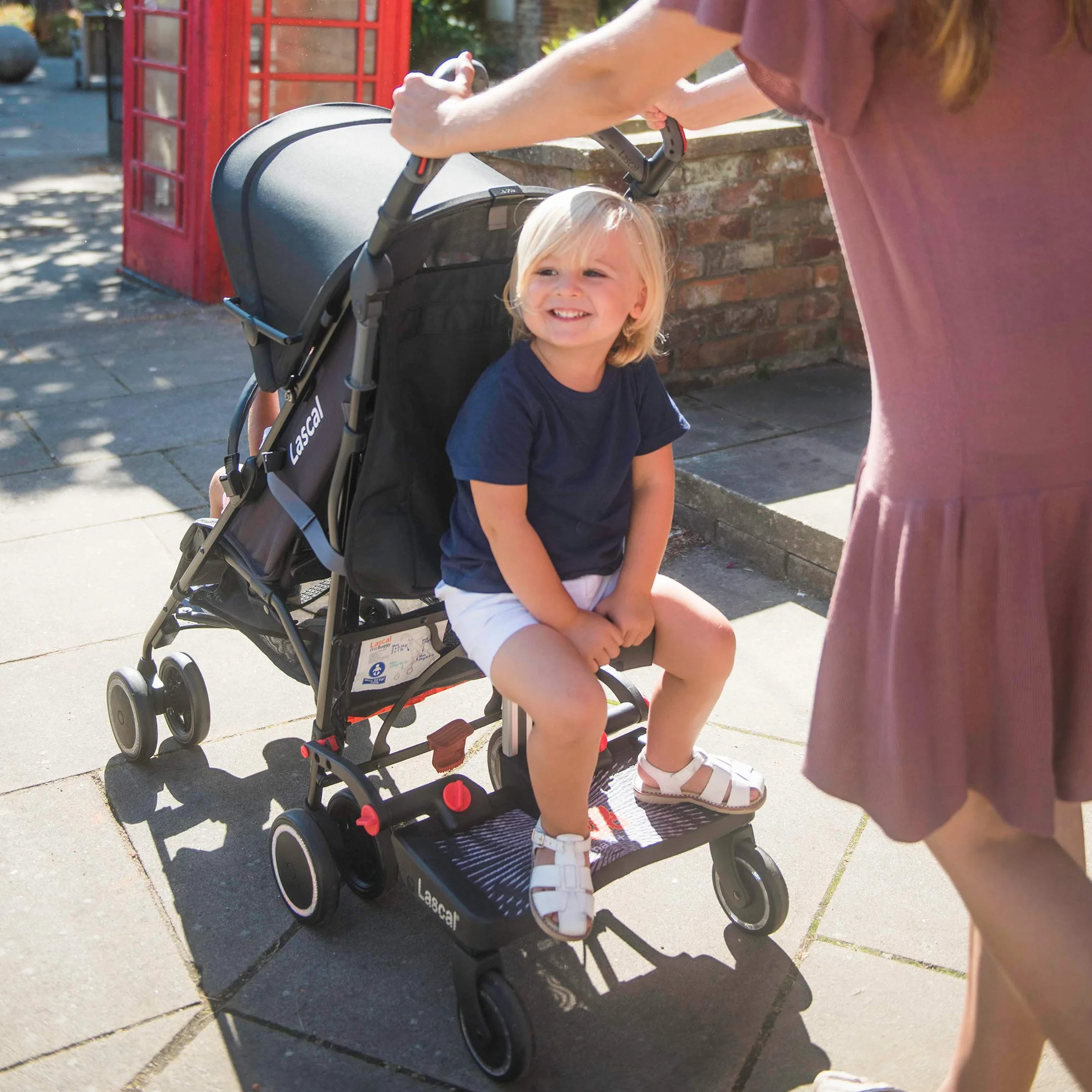Lascal BuggyBoard Kit de conexión universal para carrito infantil, conecta las plataformas para silla de paseo BuggyBoard Maxi, Maxi+ y Mini, accesorio para carrito