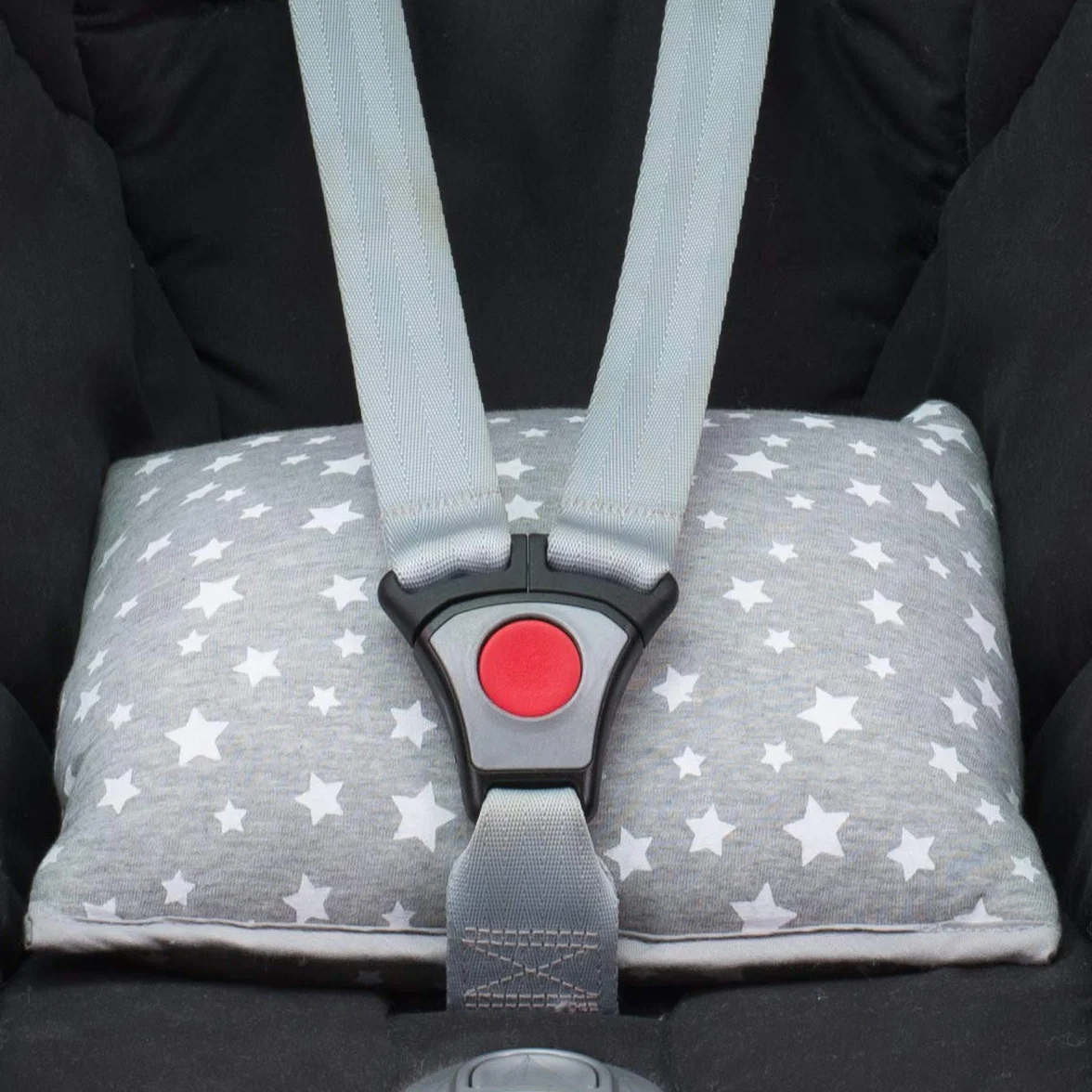 JYOKO Kids Cojín Soporte de Espalda para Reductor Antialérgico Universal Bebé 100% Algodón (White Star)