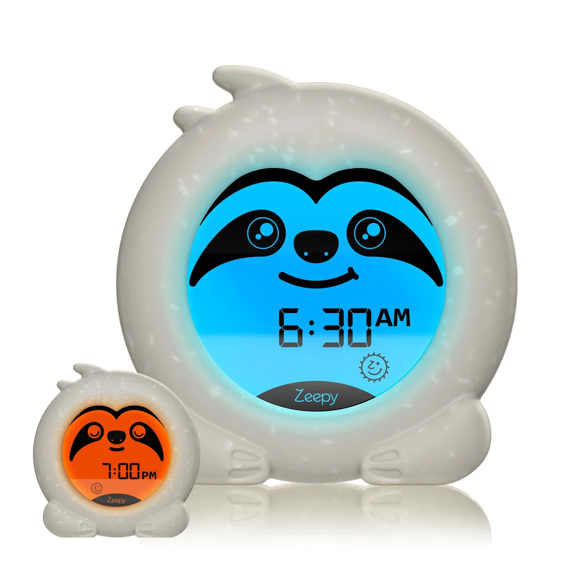 Zeepy Reloj de entrenamiento de sueño de 2 fases | Reloj para niños pequeños alimentado por USB | Reloj de entrenamiento de sueño a prueba de caídas para niños | Iluminación amigable para dormir para