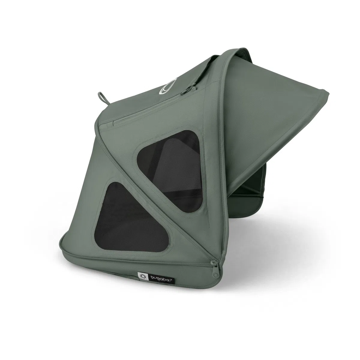 Bugaboo Capota ventilada Dragonfly, extensible para una protección adicional y una protección solar óptima, repelente al agua, Forest Green