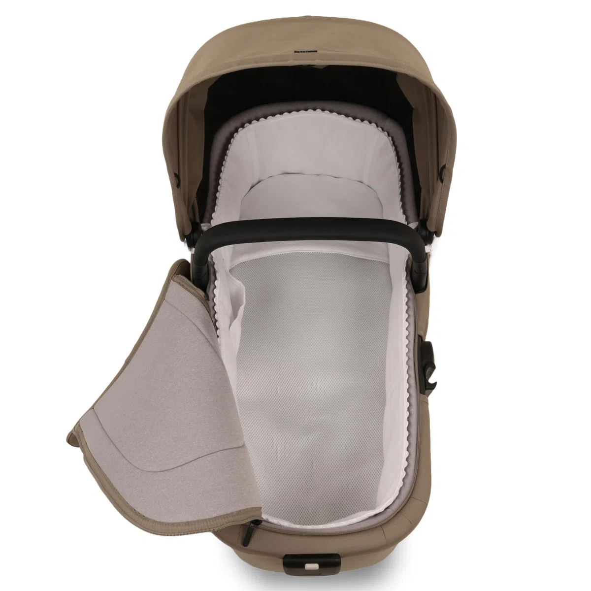 Funda Cubre Capazo sin Vuelta para Joolz AER 2 | Permite Llevar el cubrepies del capazo | Cuco Bebé recién Nacido | 100% Algodón | Pique Blanco