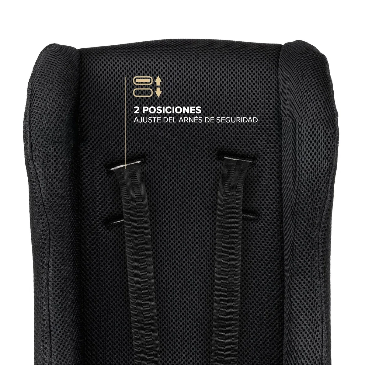 POLISPORT 8015000019 - Mini Pelican Todo Clima Reductor Asiento Bebé con Arnés 5 Puntos para Remolque, Cochecito y Bicicleta Cargo – Transpirable, Seguro y Compatible de 7 a 18 Meses, Negro