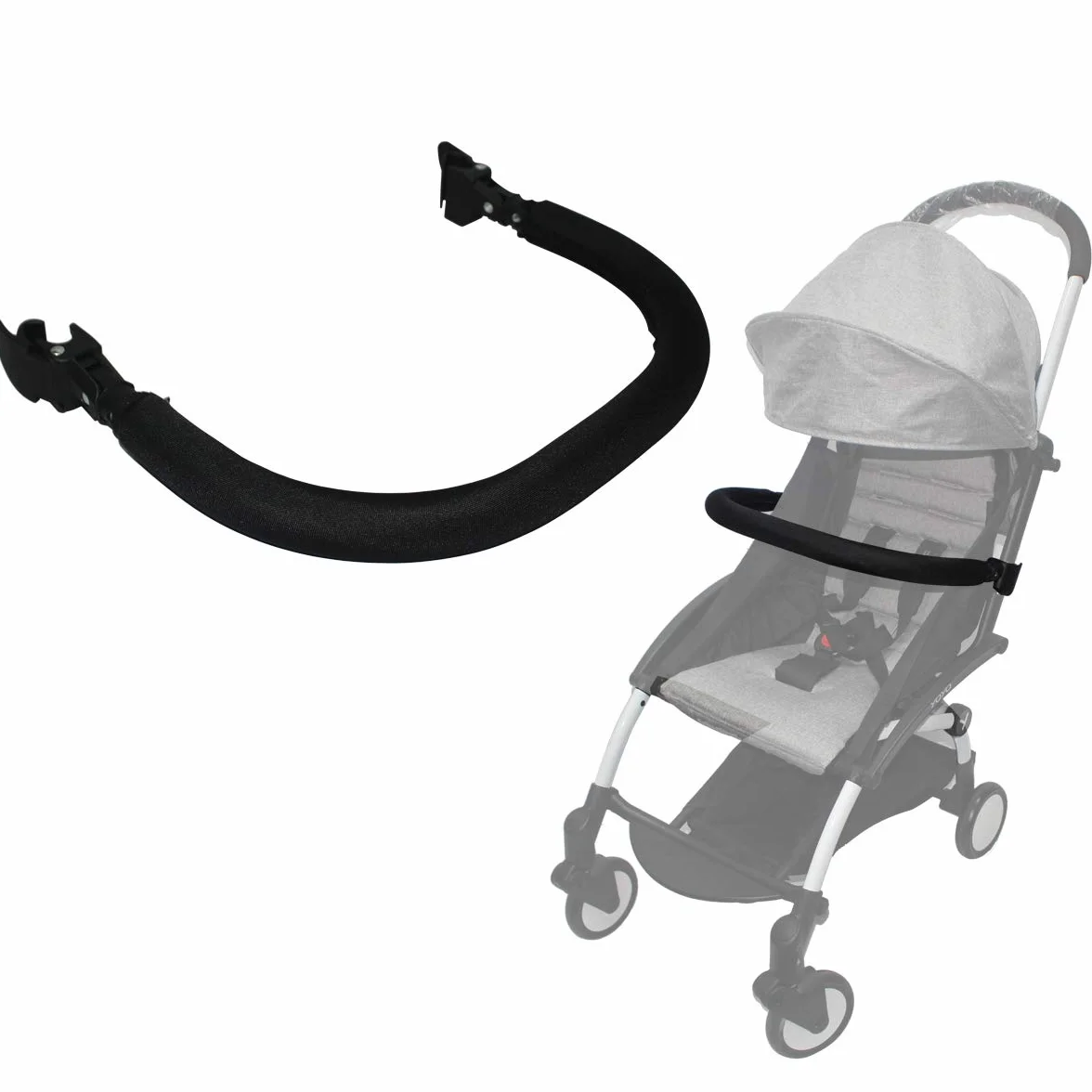 Barra de seguridad Compatible con babyzen Cochecito 6+ YOYO2 y YOYO serie, Algodón oxford