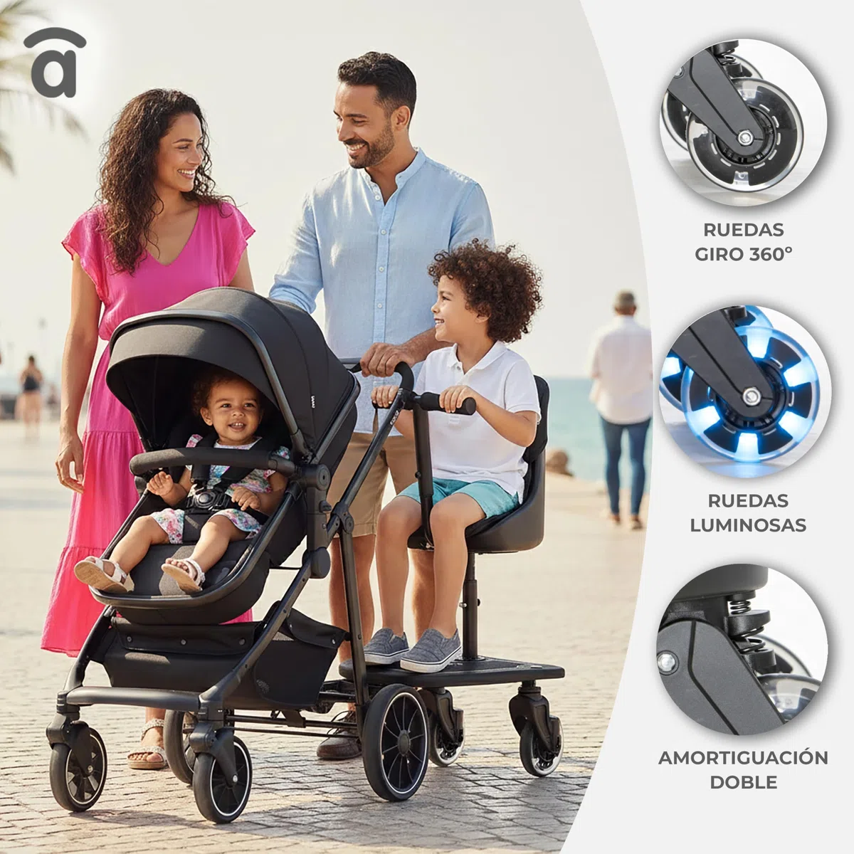 Asalvo PATINETE SILLA DE PASEO CON ASIENTO BUGGY BOARD