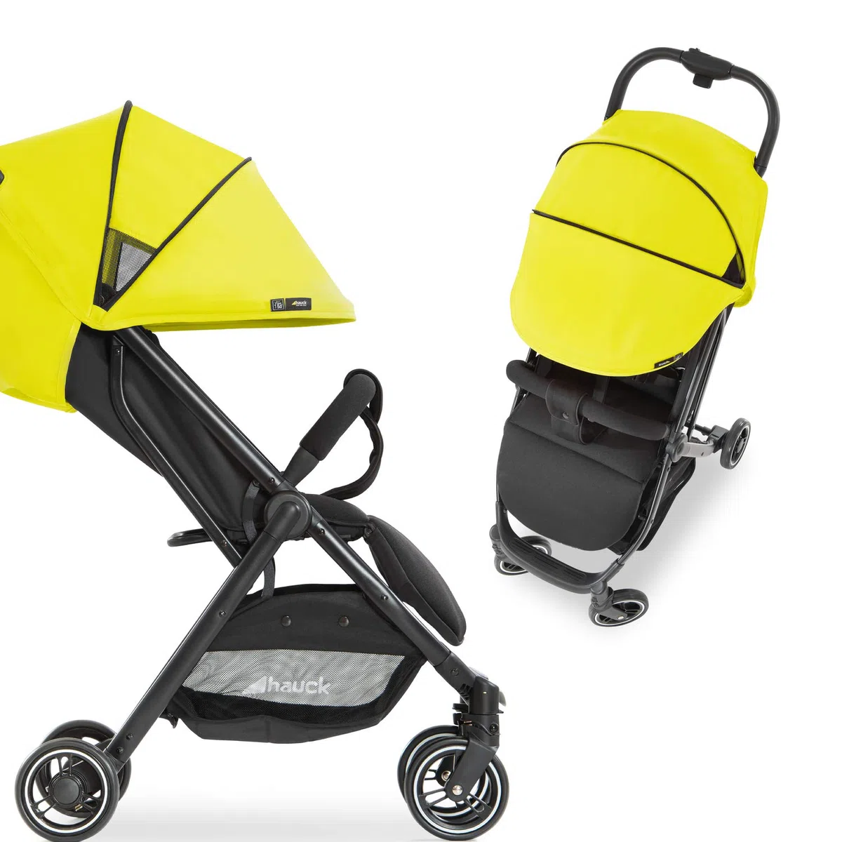hauck Swift X Canopy, Amarillo Neon - Capota Compatible Solo con Sillas de Paseo Swift X - Parasol Carro Bebe con Protección UV 50+ y Zona de Ventilación
