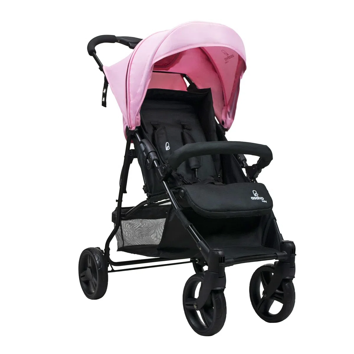 Asalvo CÁDIZ Silla de Paseo Ultraligera para bebé, Carrito de paseo, Respaldo Reclinable, Cochecito urbano, Arnés 5 Puntos, SPF50+, Capota con Ventana, Manejable y Máxima Seguridad, Hasta 17 kg, Rosa