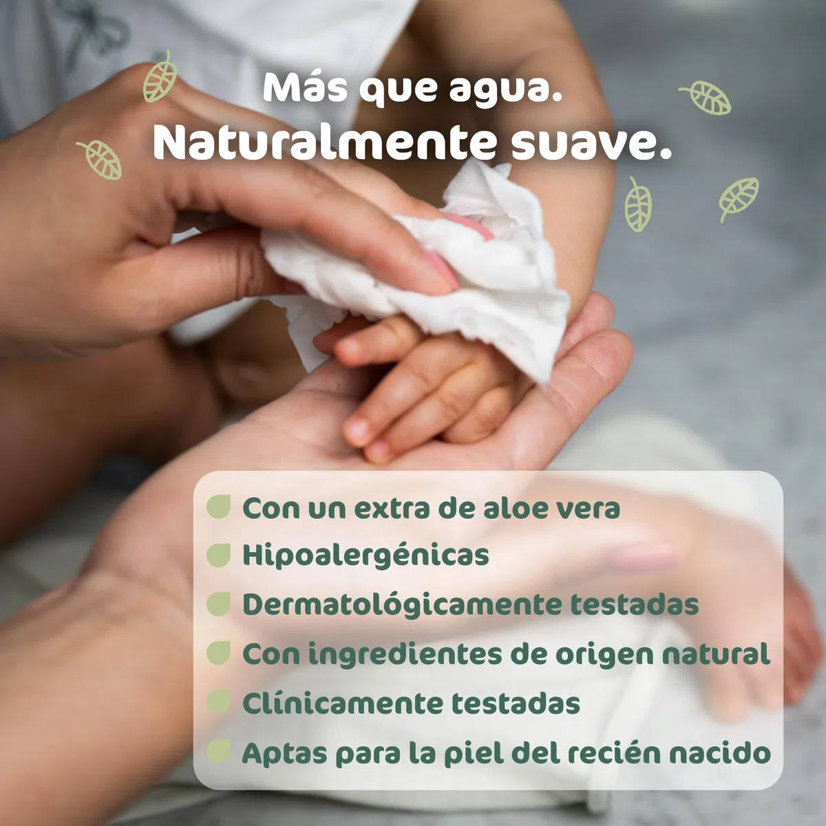 Naty Toallitas para Recién Nacidos y Bebés con Aloe | 98% Agua, Hipoalergénicas y Naturales para Piel Sensible | Sin Perfume, de Origen Vegetal | Dermatológicamente testadas | 672 uds (12 paquetes)