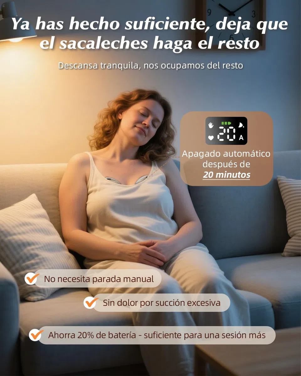 KISSBOBO K5 Sacaleches electricos doble,19 niveles 4 modos, 280mmHg fuerte potencia de succión sacaleches manos libres, indoloro saca leche materna electrico(Beige 2 Piezas)