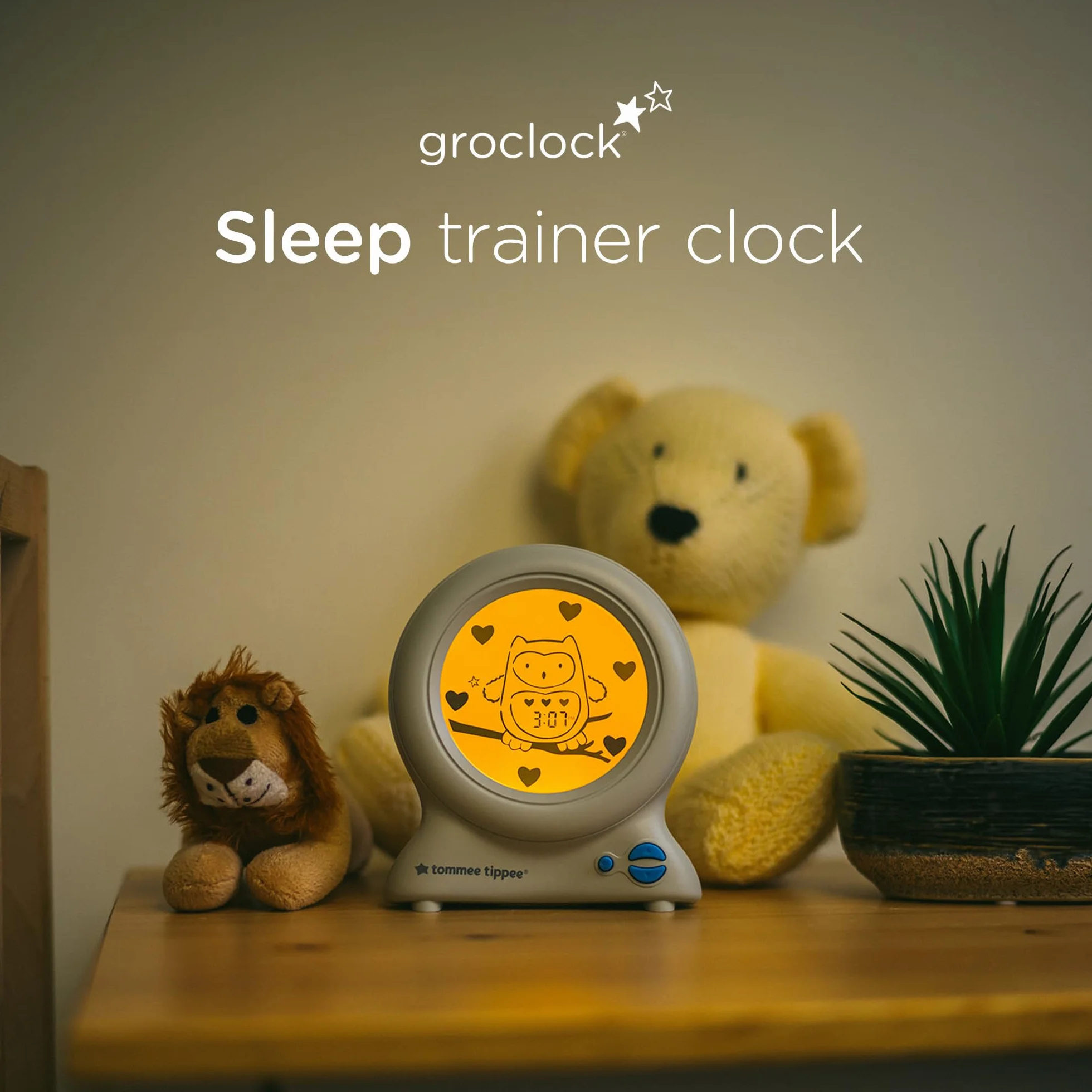 Tommee Tippee Groclock Reloj Despertador Luz Nocturna para Niños USB