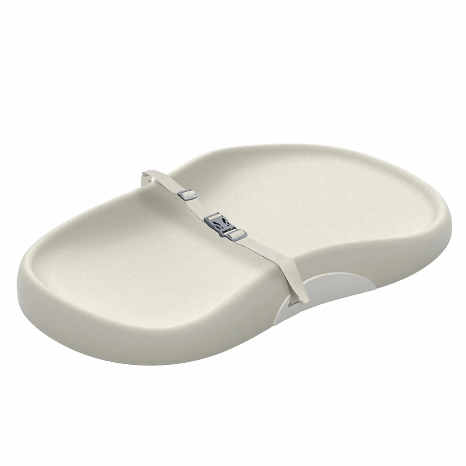 UBRAVOO Cambiador de Bebé con Arnés de Seguridad y Estante para Juguetes, Cuña Antivuelco, Fácil de Limpiar, Impermeable y con Bordes Acolchados Elevados (Beige, Estilo Normal)