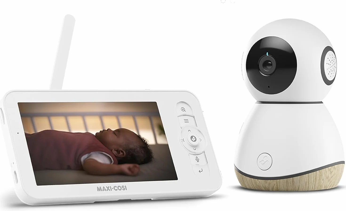 Maxi-Cosi See Pro, Vigilabebés con Cámara Inteligente, Traductor de Llanto, Baby Monitor, Detección Automática de Movimiento, Vídeo Ultra HD (2K), Pantalla de 5", parte de Maxi-Cosi Connected Home