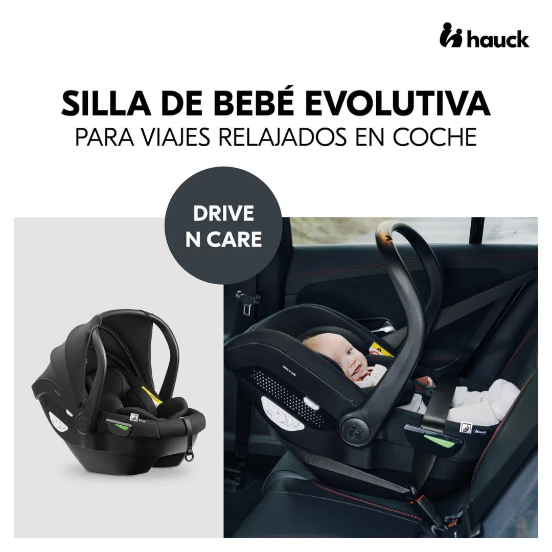 hauck Move N Care Carrito Bebé 3 en 1 con Silla de Coche Drive N Care - Capazo y Asiento Reversible – Cochecito para Recién Nacidos hasta 22 kg - Suspensión – Moca