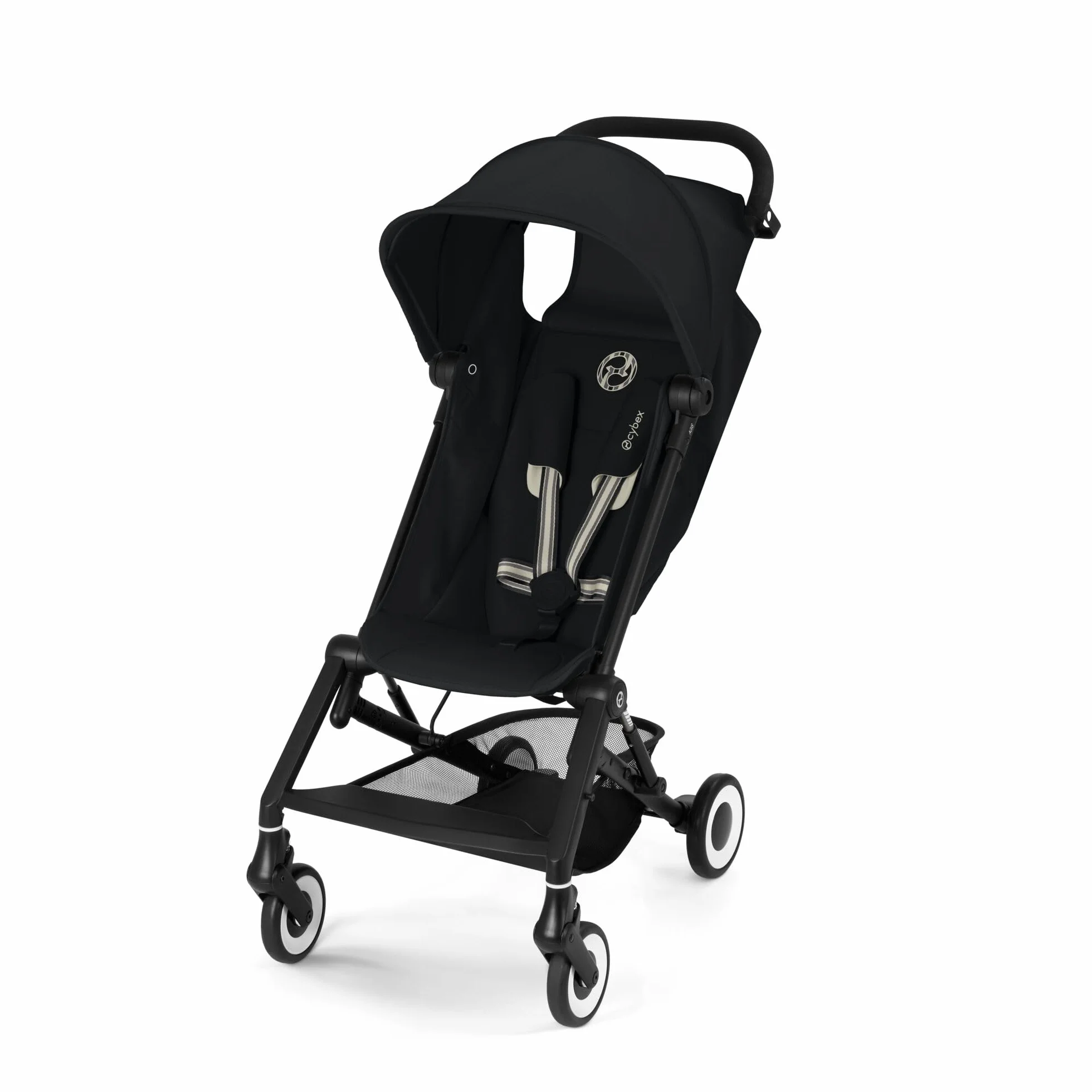 Cochecito CYBEX Gold AGIS, de 6 meses a 4 años aprox. (máx. 22 kg), apto como equipaje de mano, Magic Black (negro)