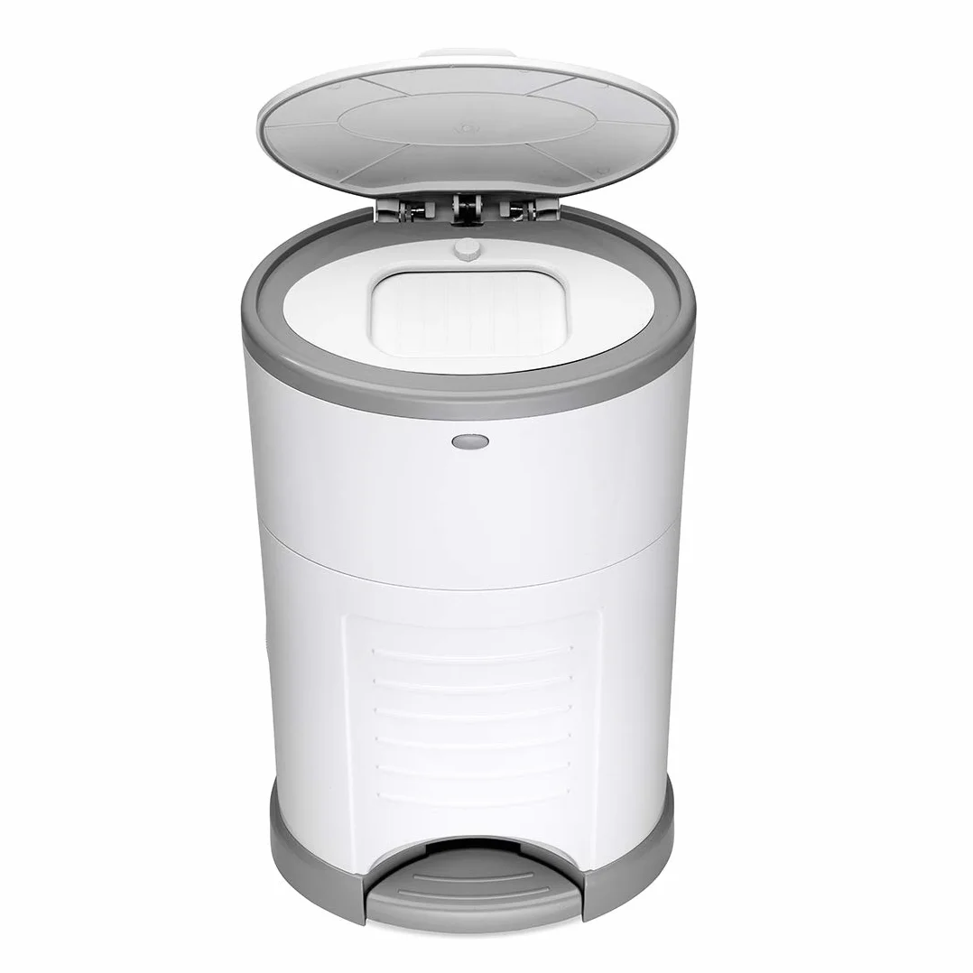 Korbell - STANDAR - Cubo de pañales - 16 L - Blanco - Económico - Ecológico - Pedal - Capacidad de 45 capas
