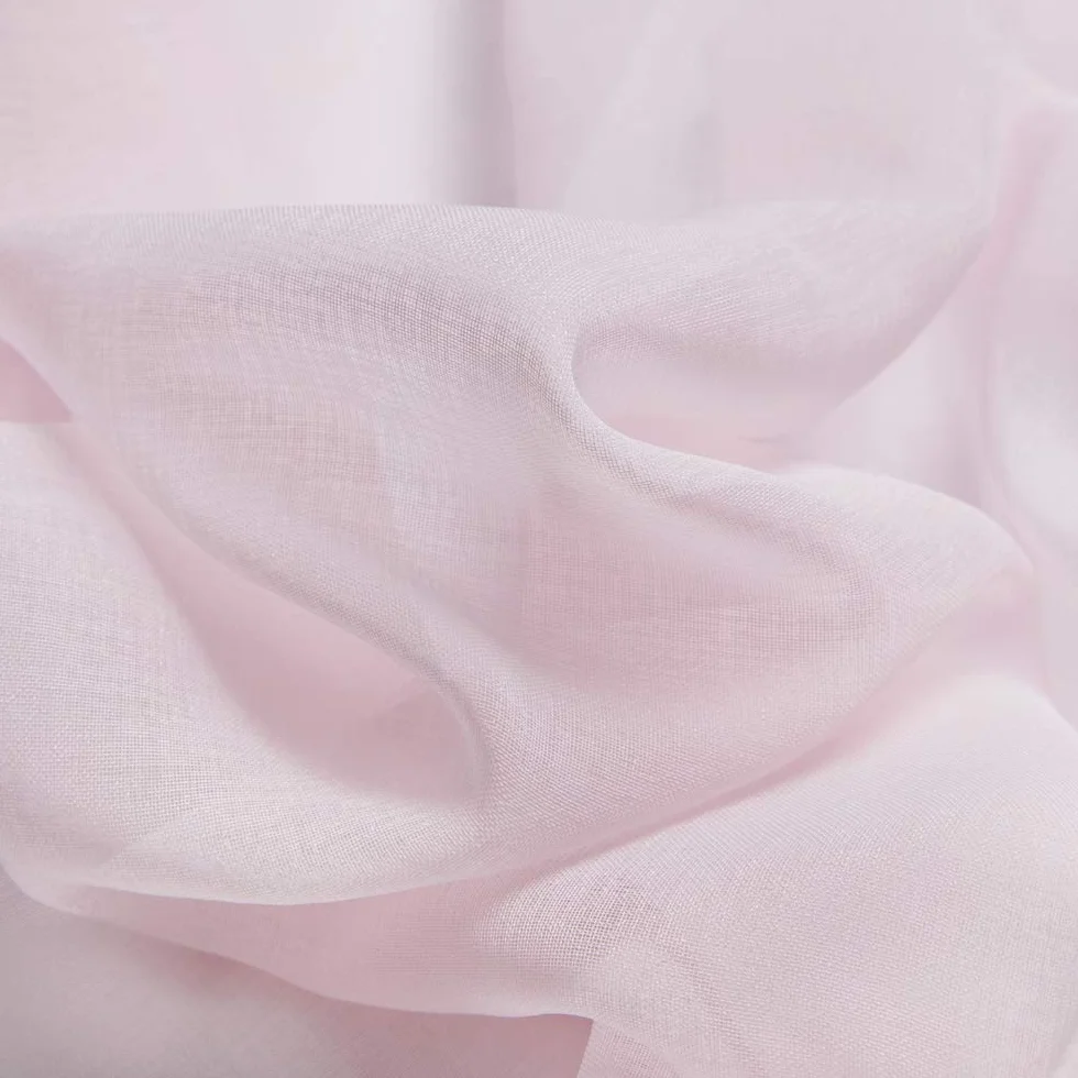 MIULEE Cortinas Translucidas de Poliéster 140x245cm Rosa 2 Unidades