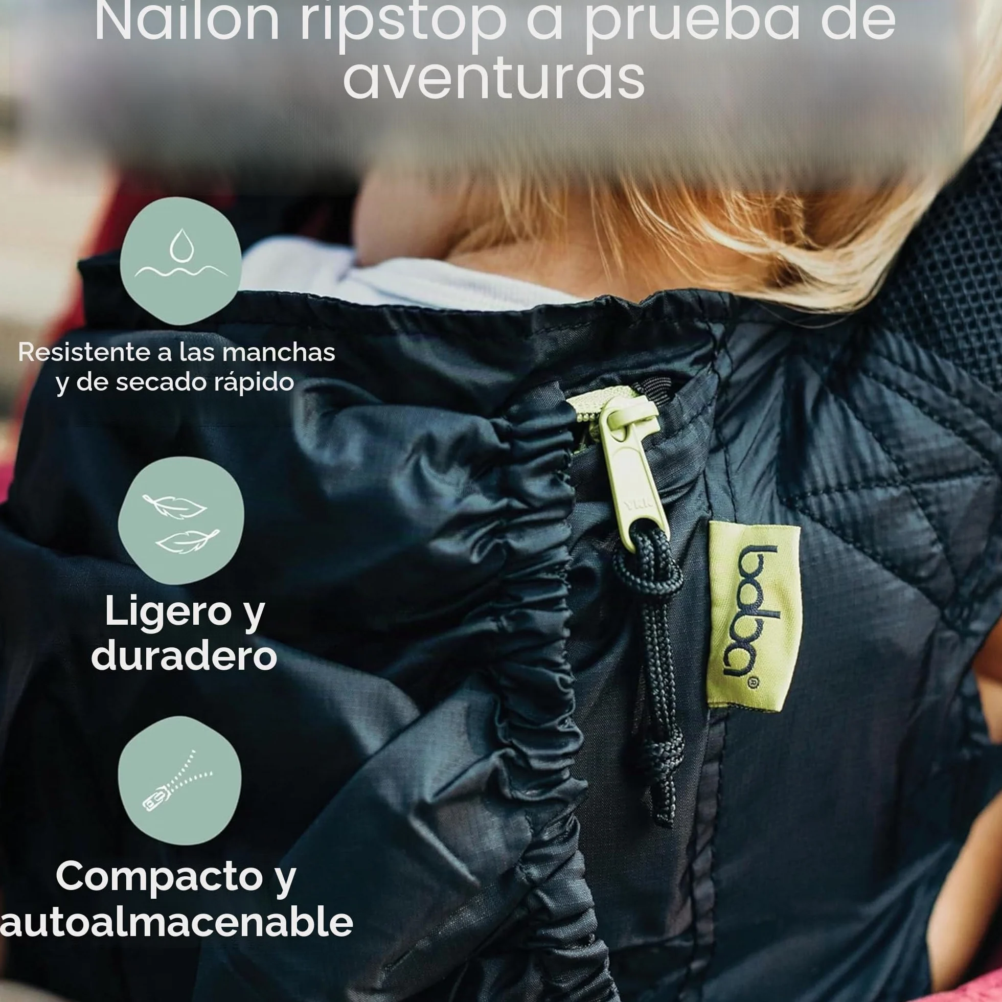 Boba Air Mochila Portabebé ultraligera Black