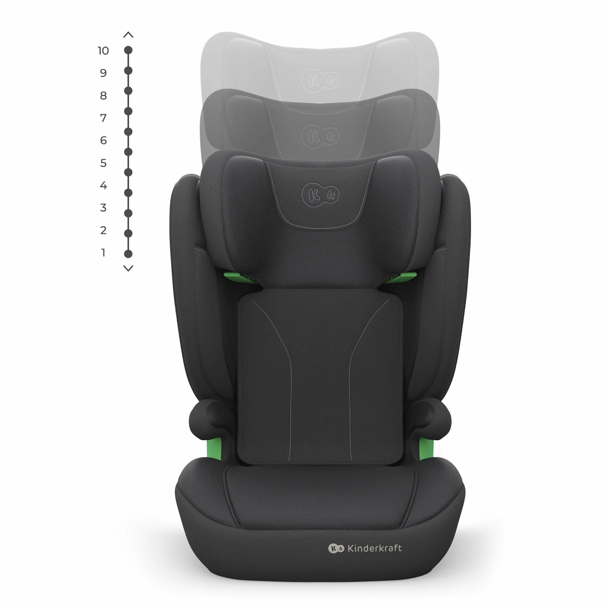 Kinderkraft JUNIOR FIX 2 PRO silla de coche 100-150 cm ISOFIX Negro