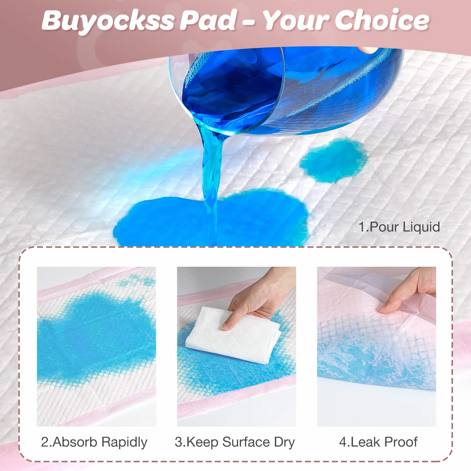 Almohadillas cambiadoras desechables, 80 unidades, almohadillas para cambiar la incontinencia del bebé, ultra suaves, superabsorbentes, impermeables, 18 x 18 pulgadas