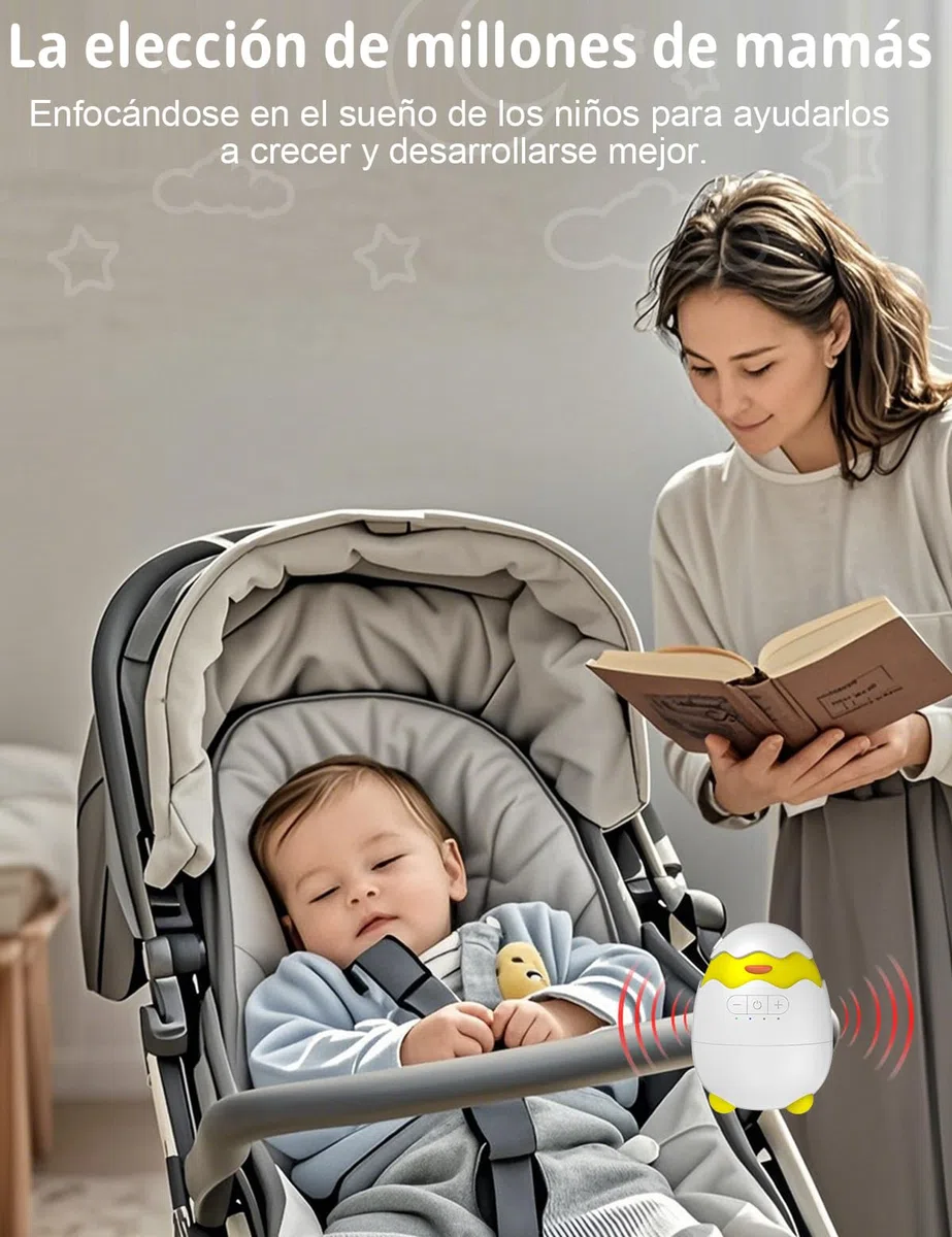 Robofun Baby Rocker-Columpio Para Cochecito De bebé, Ayuda Para Dormir Para Bebés,5 Niveles De Intensidad – Diseño original