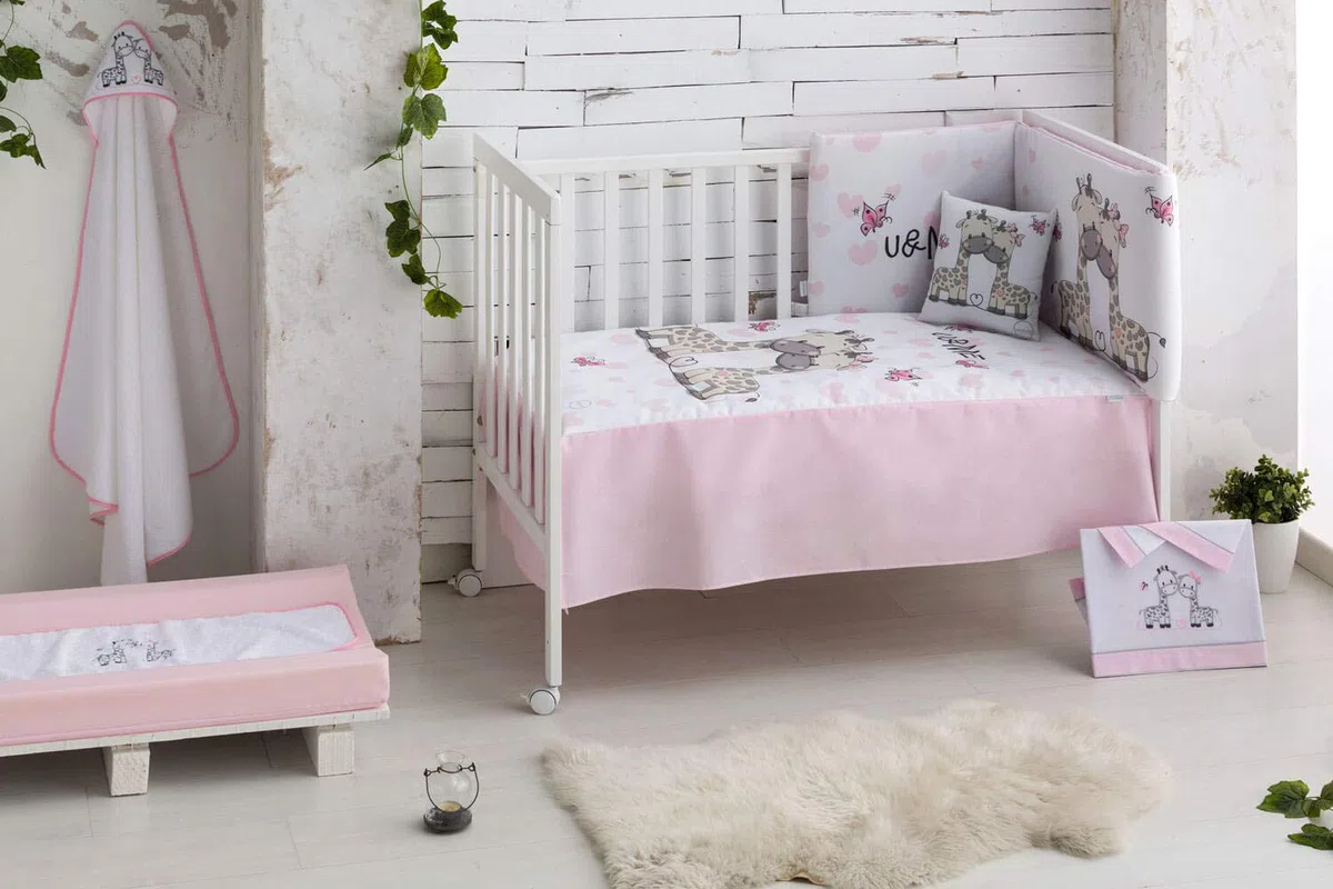 Saco Nórdico desenfundable Cuna (60x120 cm) UME Rosa
