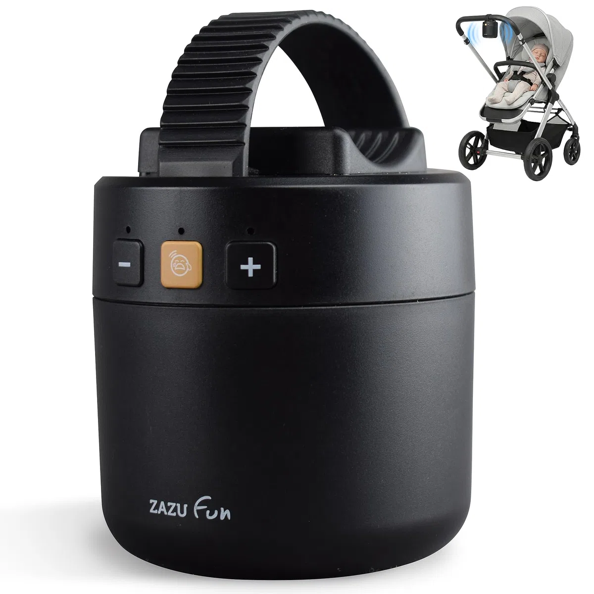 ZAZU Roxy Baby Rocker – Columpio eléctrico para cochecito con sensor de llanto, fuerza de balancín ajustable y apagado automático de 40 minutos, portátil, resistente al agua y recargable por USB