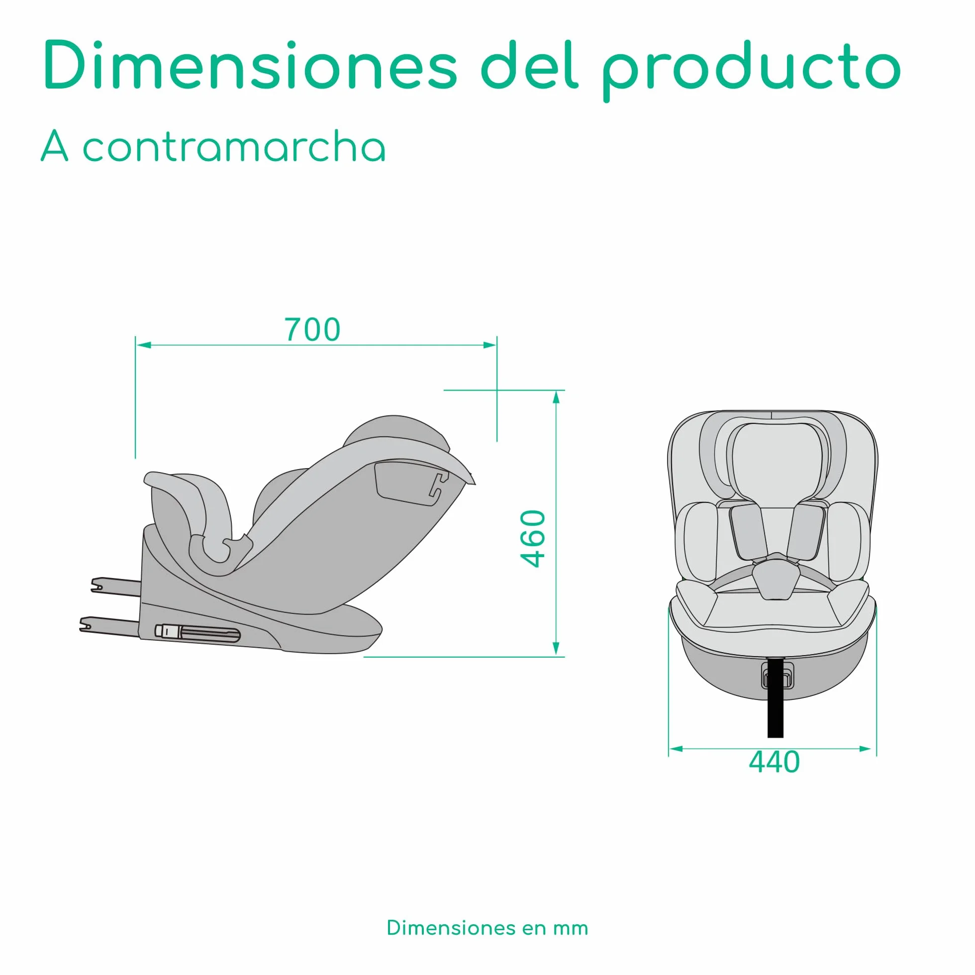 Bebeconfort RevolveFix 360 i-Size Silla Coche 360 0-12 Años 40-150 cm ISOFIX Giro 360 Full Black