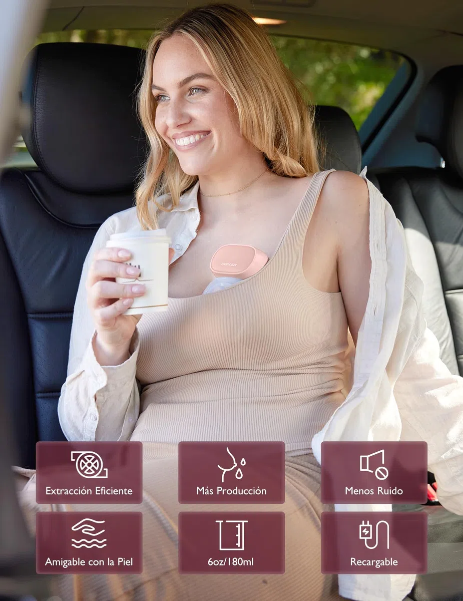 Momcozy S9 Pro Sacaleches Electricos Actualizados, Sacaleches Manos Libres con Pantalla LED, Extractor de Leche Eléctrico Portátil con 2 Modos y 9 Niveles