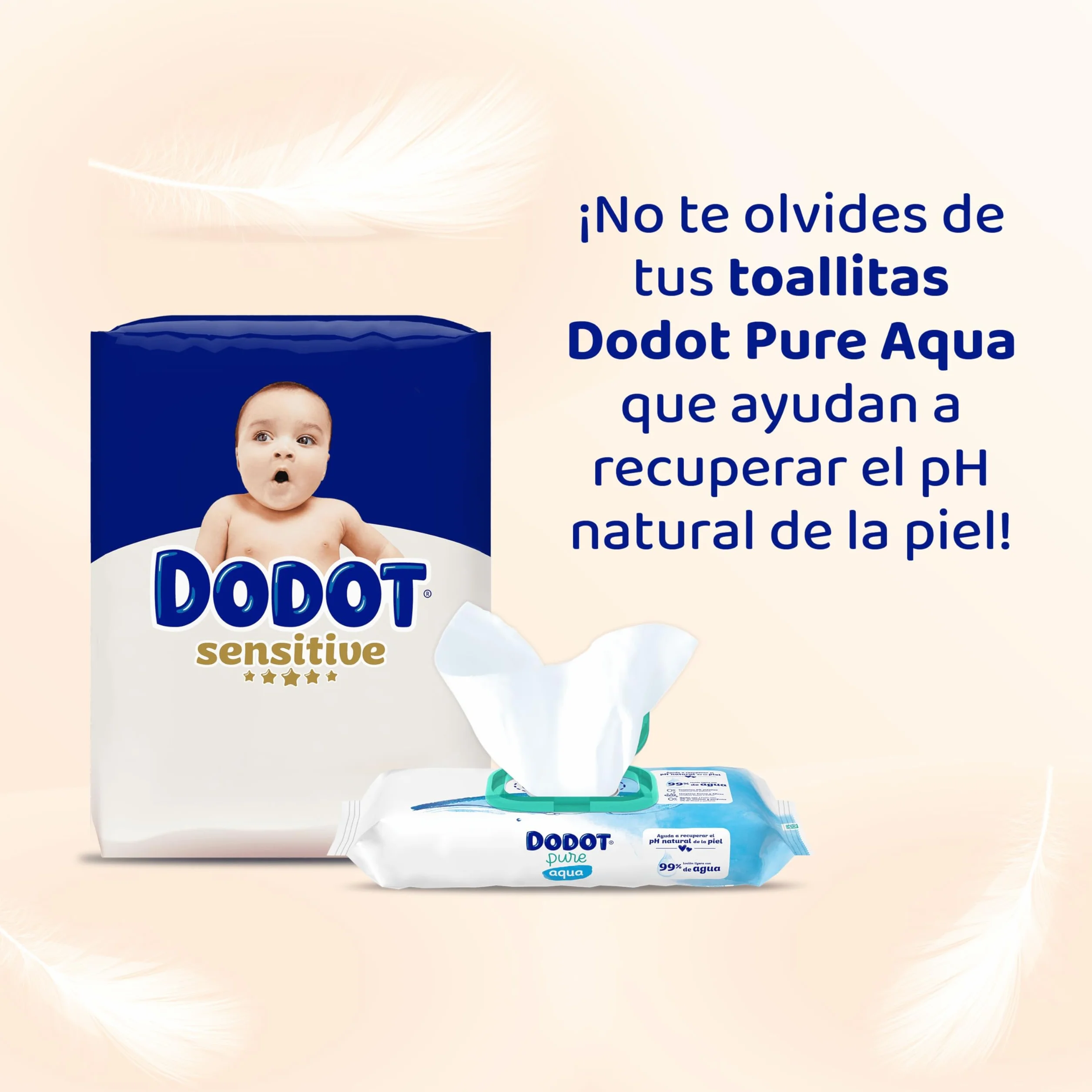 Dodot Pañales Bebé Sensitive Talla 4 (9-14 kg) 192 Pañales + 4 Pants Pack Mensual Protección Antifugas