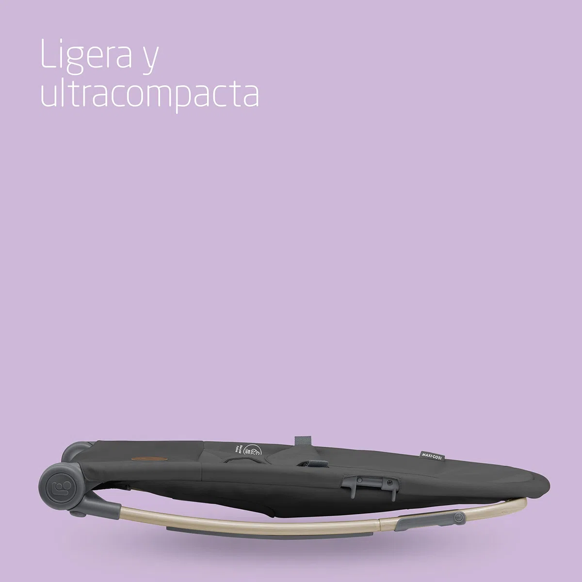 Maxi-Cosi Loa Mecedora para Bebé, de 0 a 2 años aprox, de 0 a 12 kg, Plegado Ultracompacto, Ligera, 2 Posiciones de Reclinación, Portátil, con Tejidos 100% Reciclados, Beyond Graphite