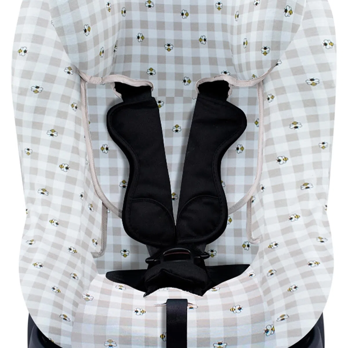 JYOKO Kids Funda de algodón para Silla de Coche Compatible con Besafe Izi Turn B I-Size (Picnic Vichy)