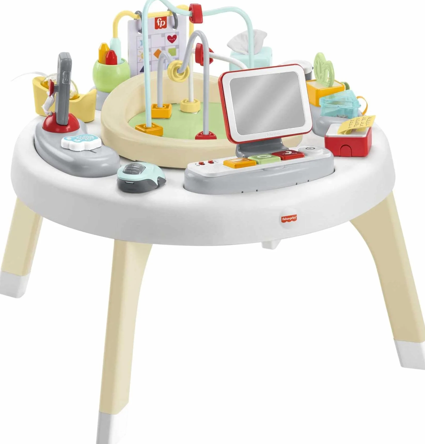 Fisher-Price Like a Boss - Centro de Actividades 2 en 1 con Luces y Sonidos Musicales - Juego de Entretenimiento para bebés - HBM26
