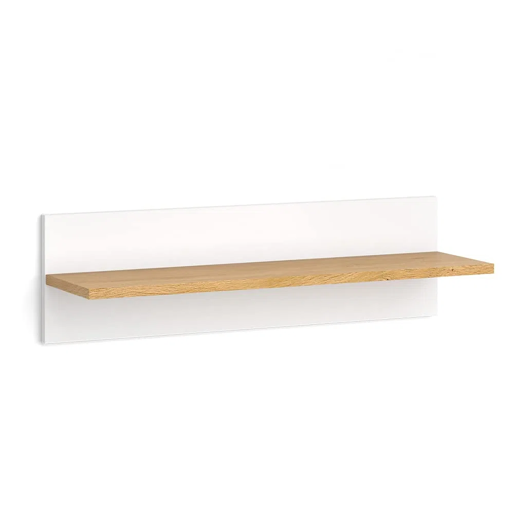 VitaliSpa Estante de Pared para habitación Infantil Malia, Blanco, 70 x 20 cm, para Montaje en Pared con Compartimento Abierto para Libros y decoración