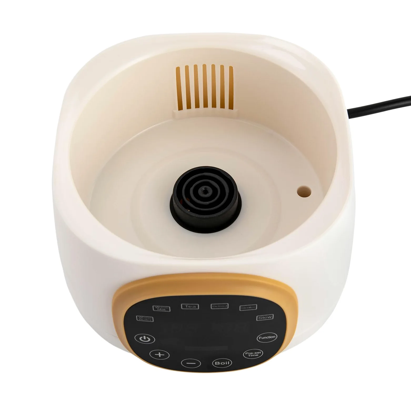 Hervidor de agua con ajuste de temperatura, calentador de biberones para bebés con indicadores digitales LED, 72 horas, mantiene caliente los alimentos para bebés, 600 W, 1,3 L