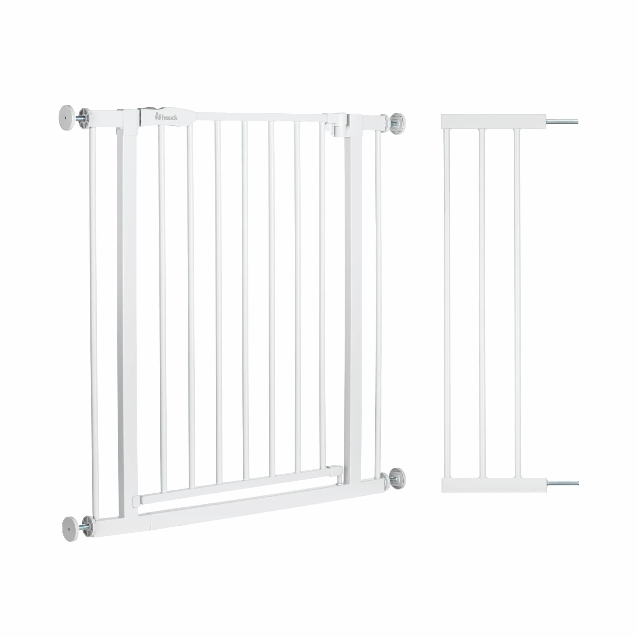 Hauck Open N Stop 2 Barrera Seguridad Niños Escalera para Anchos de 96-101 cm | Puerta Bebé sin Taladrar - Apta como Vallas para Perros - Cierre Manual - para Interior - Blanco