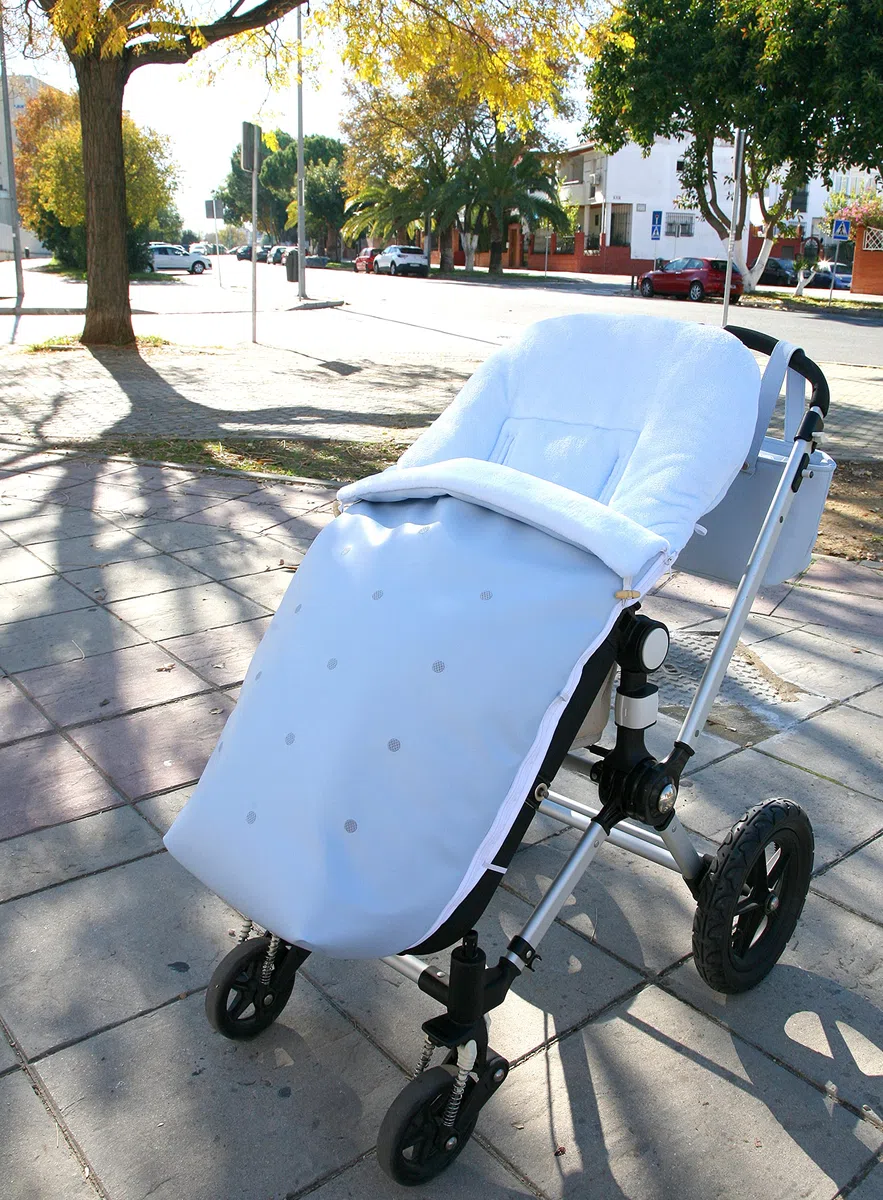 Saco Polar Carrito Bebe Polipiel Azul - MODIN