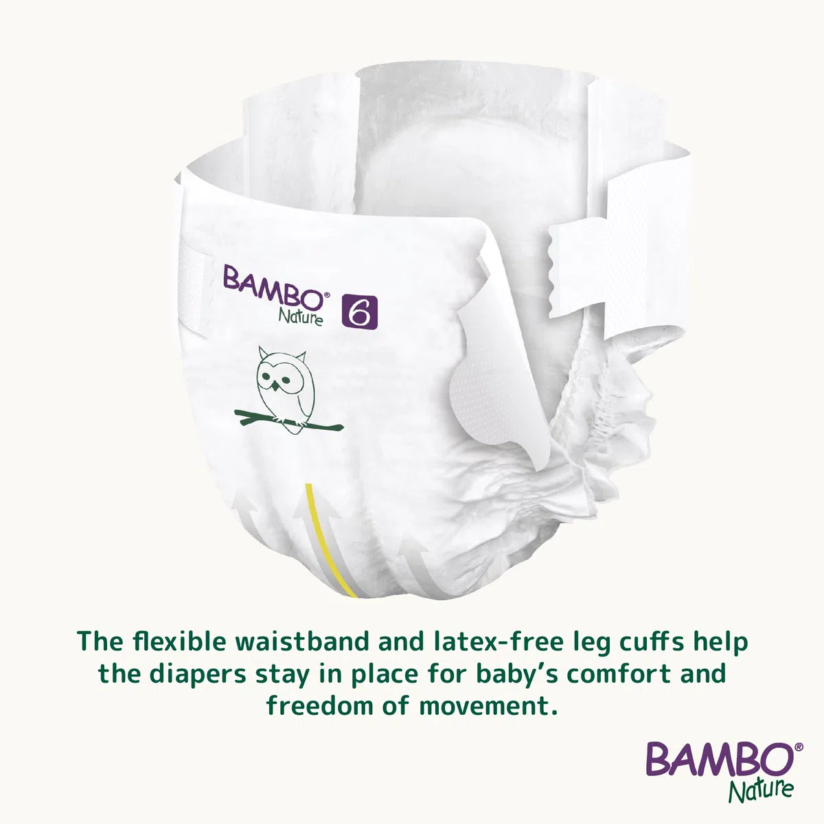 Pañales para bebé Bambo Nature Talla 6-16+kg (Pack 6 X 20Un)