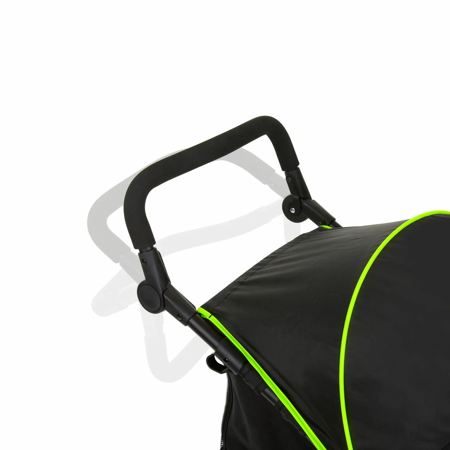 hauck Runner Carrito Bebé desde el Nacimiento - Silla de Paseo Ligera hasta 22 kilos - Carrito 3 Ruedas Neumáticas - Plegado Compacto - Suspensión - Negro/Neón