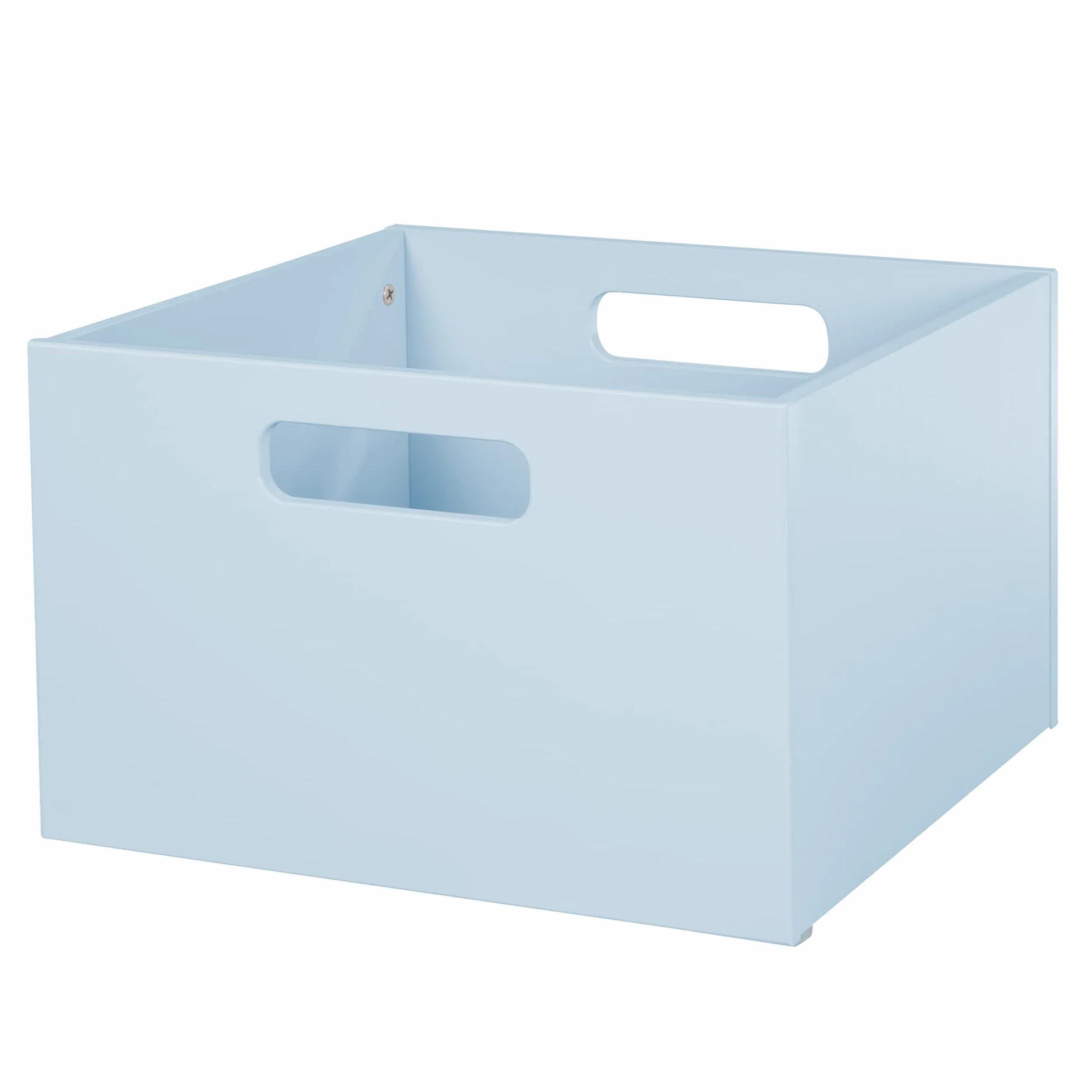 Caja de Almacenamiento de Madera para Habitación Infantil con Asas - Azul