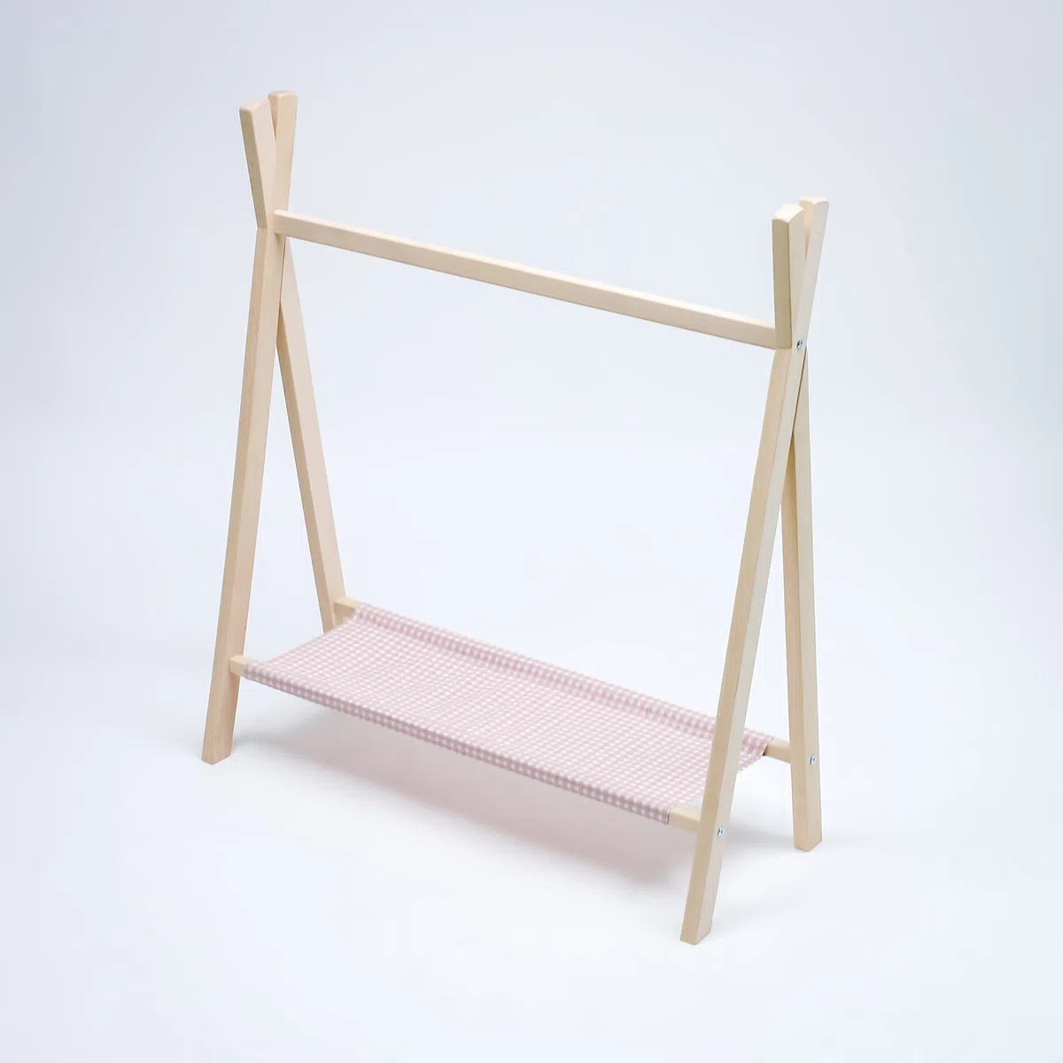 the good wood by PLASTIMYR - Perchero Infantil - Burro Ropa Infantil - Perchero de Madera - 91 x 35 x 104 cm