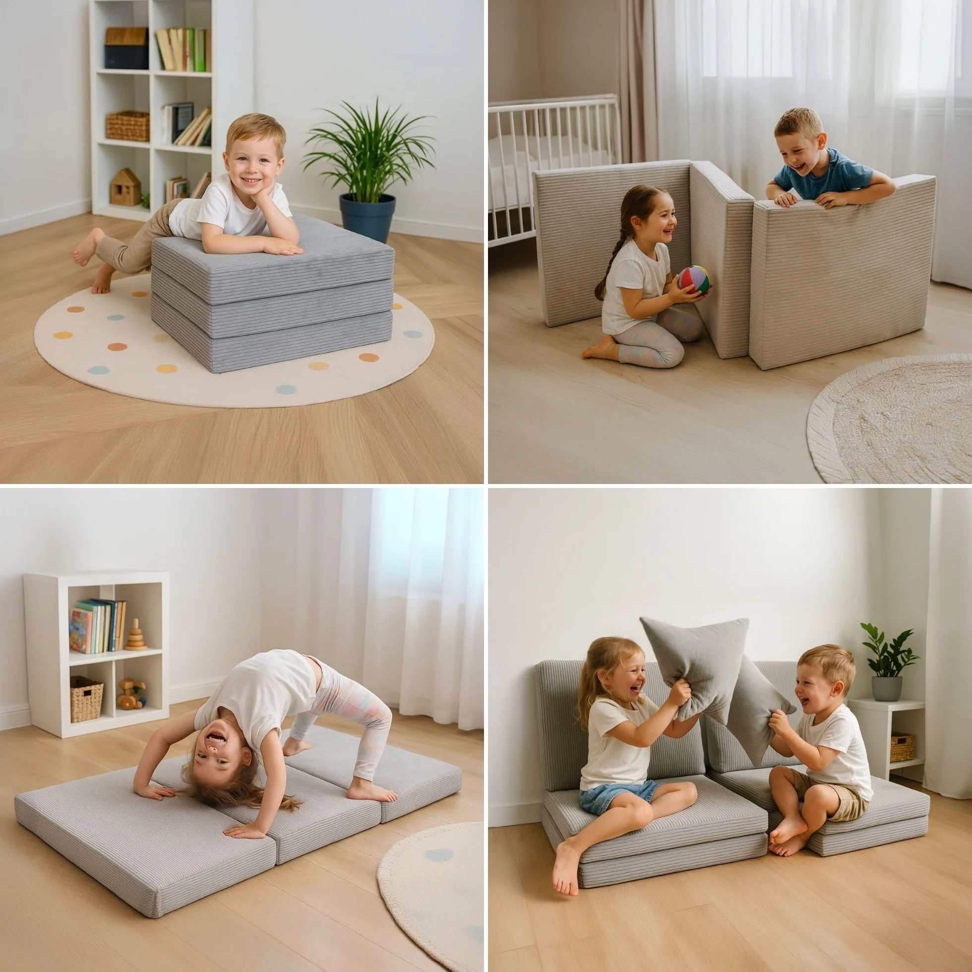 Totsy Baby Colchon Plegable Niños 60x120 cm Cama Supletoria Invitados Colchón de Suelo Habitación Infantil Colchón de Viaje Portátil Compacto Funda Desenfundable Lavable Oeko-Tex 60 x 120 Marrón