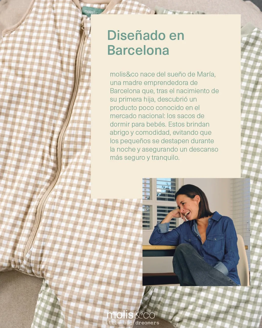 Saco de Dormir para Bebé 0.5 TOG 85 cm Muselina Premium Mercury