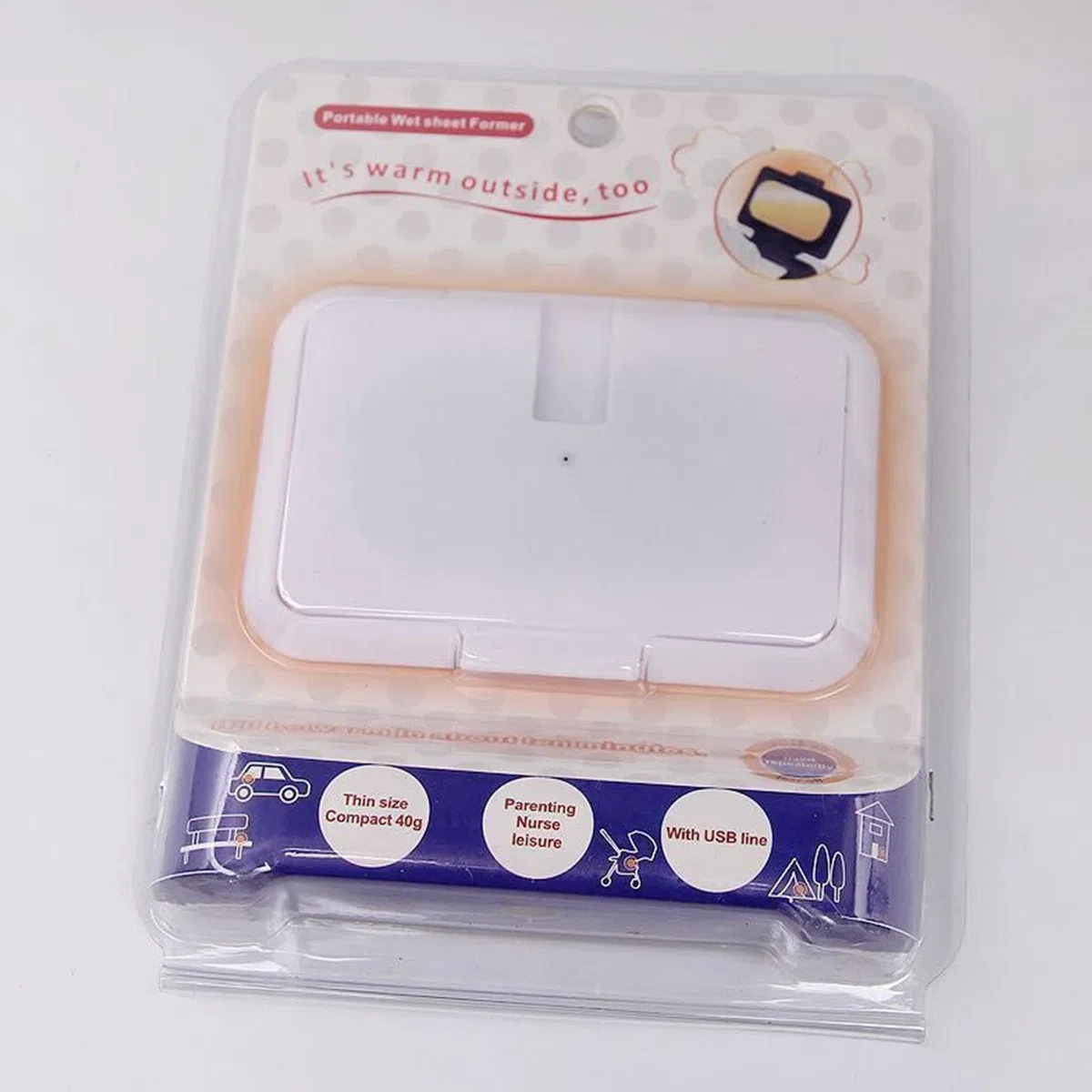 Calentador de toallitas portátil, calentador USB para toallitas húmedas, dispensador de toallitas de calefacción uniforme para viajes, coche, hogar, picnic y camping