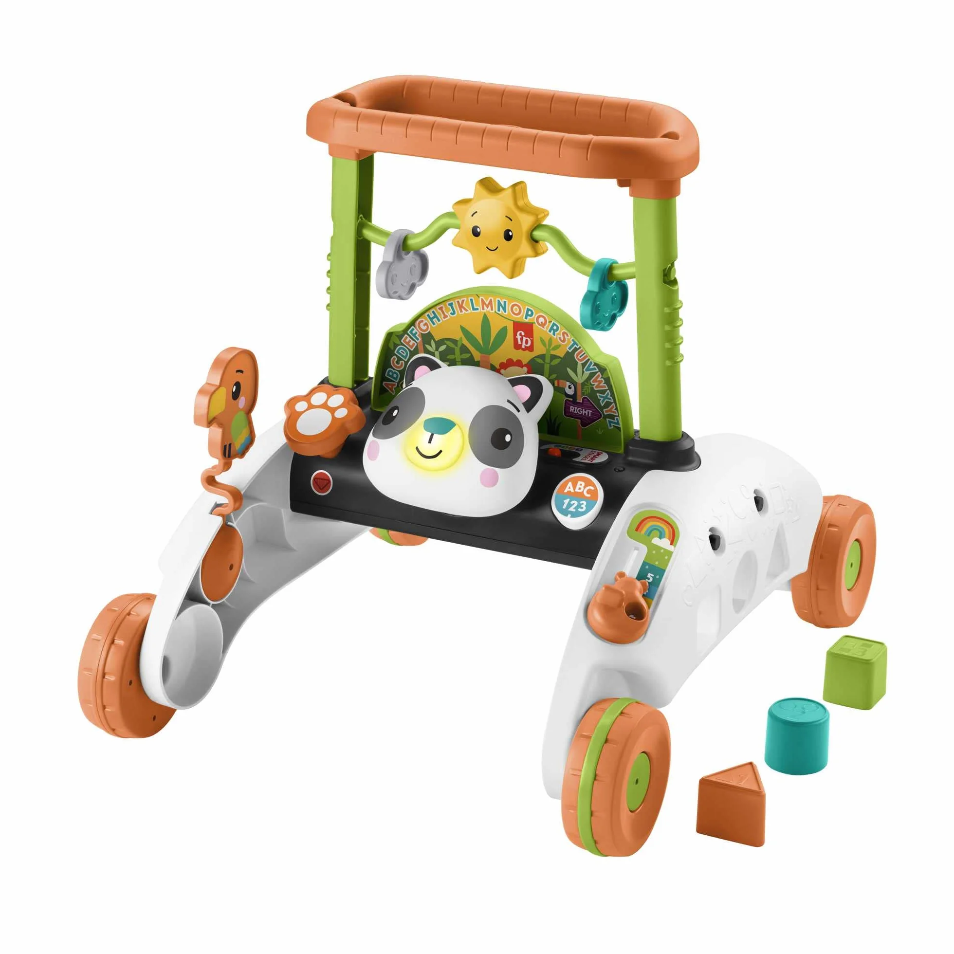 Fisher-Price Andador 2 Caras Correpasillos con Actividades con Luces y Sonidos, Juguete para Andar o Sentarse, Regalo para bebé +6 Meses, Versión: Neerlandés; Inglés, UK; Francés; Alemán; HJY73