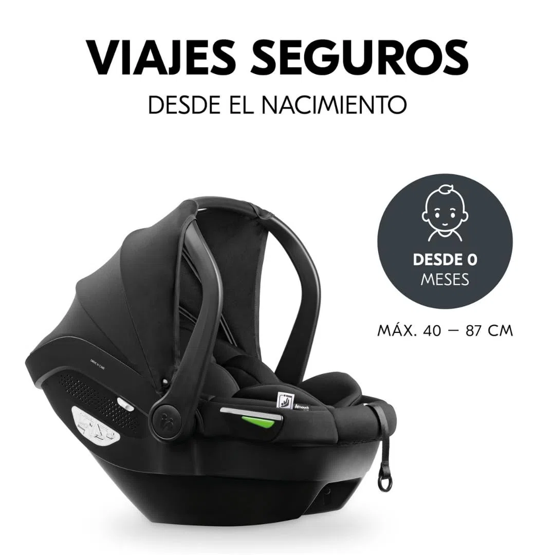 hauck Move N Care Carrito Bebé 3 en 1 con Silla de Coche Drive N Care - Capazo y Asiento Reversible – Cochecito para Recién Nacidos hasta 22 kg - Suspensión – Moca