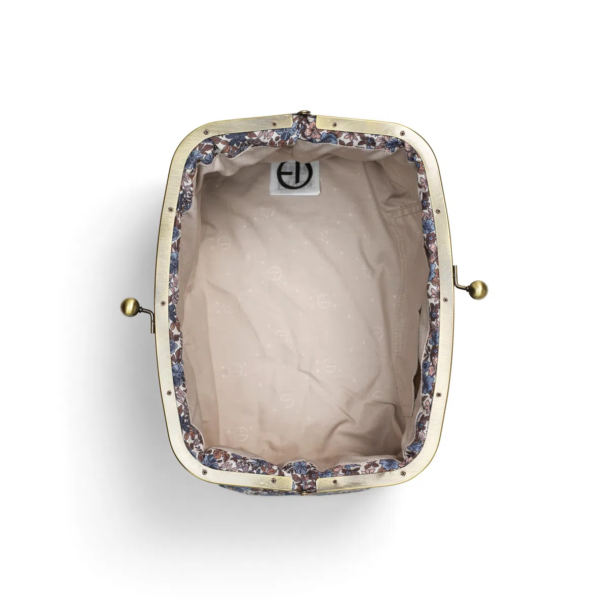 Elodie Details Bolsa de Aseo Zip&Go de Lona - Forma rígida - Cambio de bebé y Accesorios - Jardin Bleu